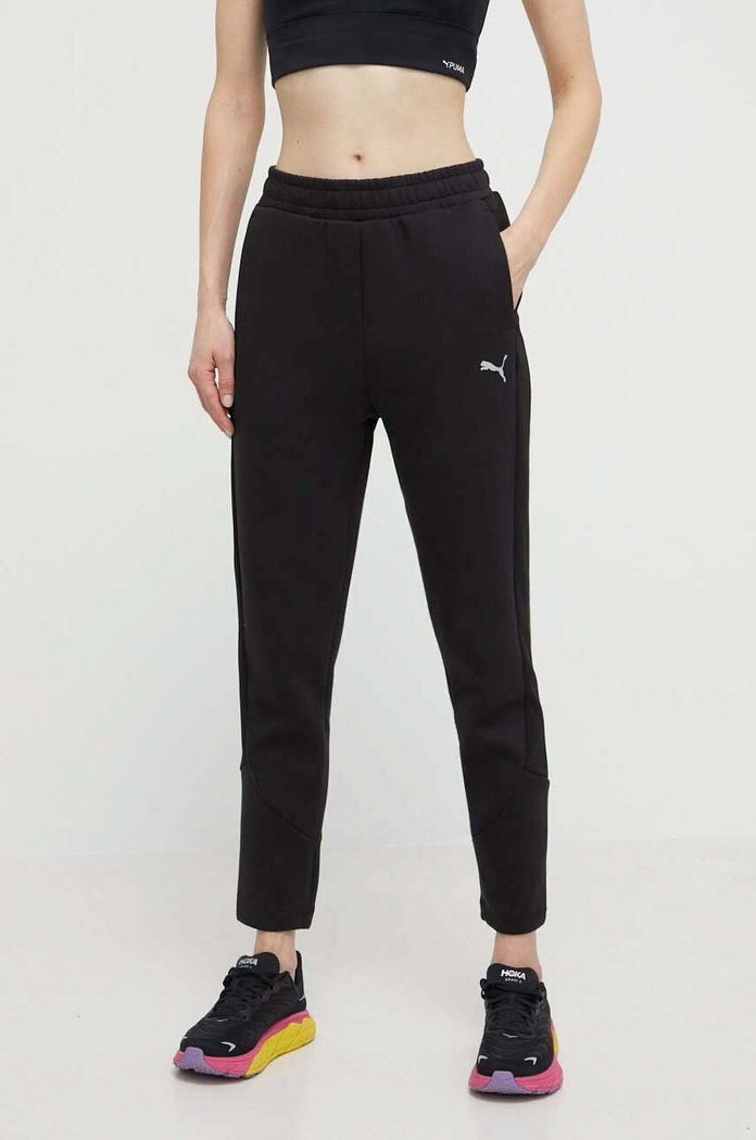 Tréninkové kalhoty Puma Evostripe pletenina černá 677880
