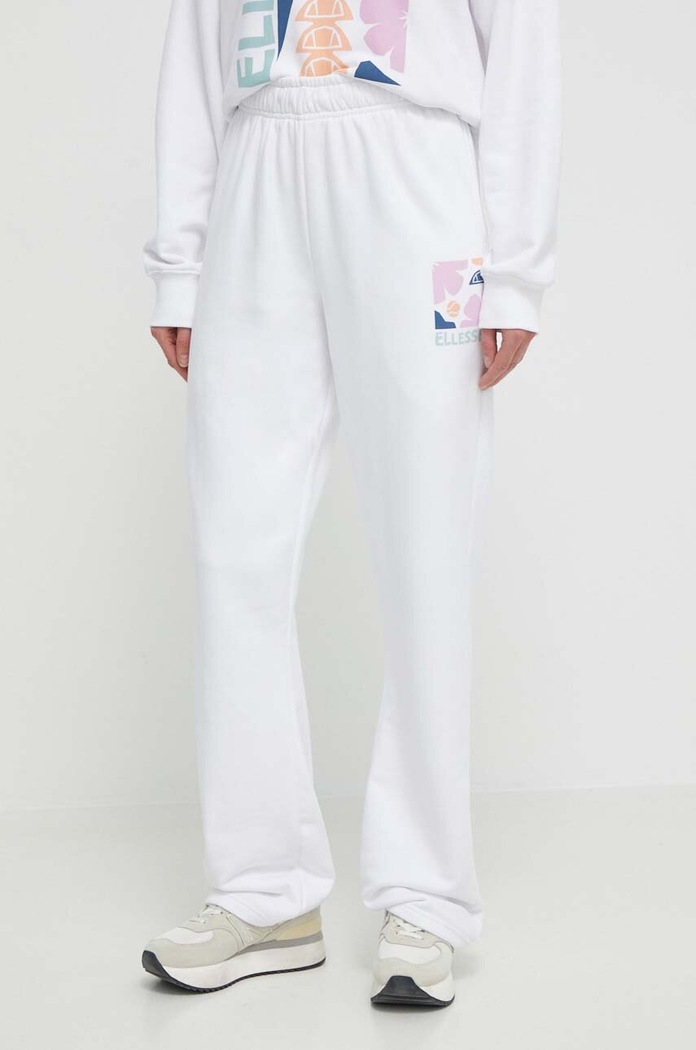Ellesse melegítőnadrág Sylvana Jog Pant nyomtatásos fehér SGV20248