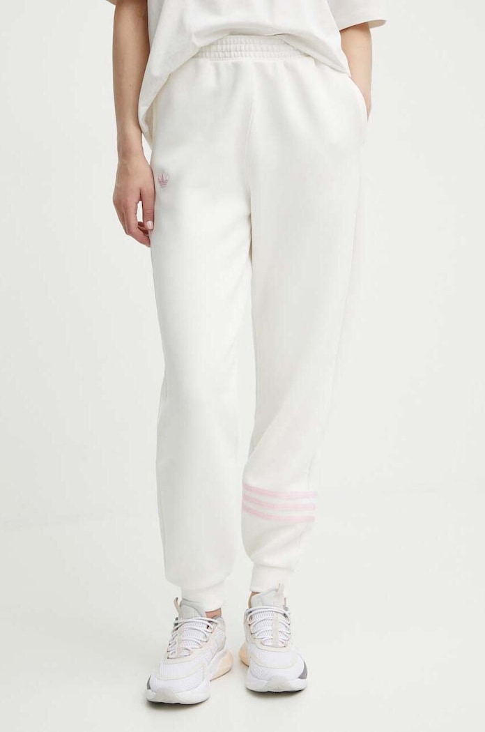 Tepláky adidas Originals pletenina béžová IU2502