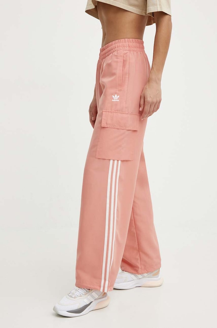 Παντελόνι φόρμας adidas Originals ύφασμα ροζ IZ0715