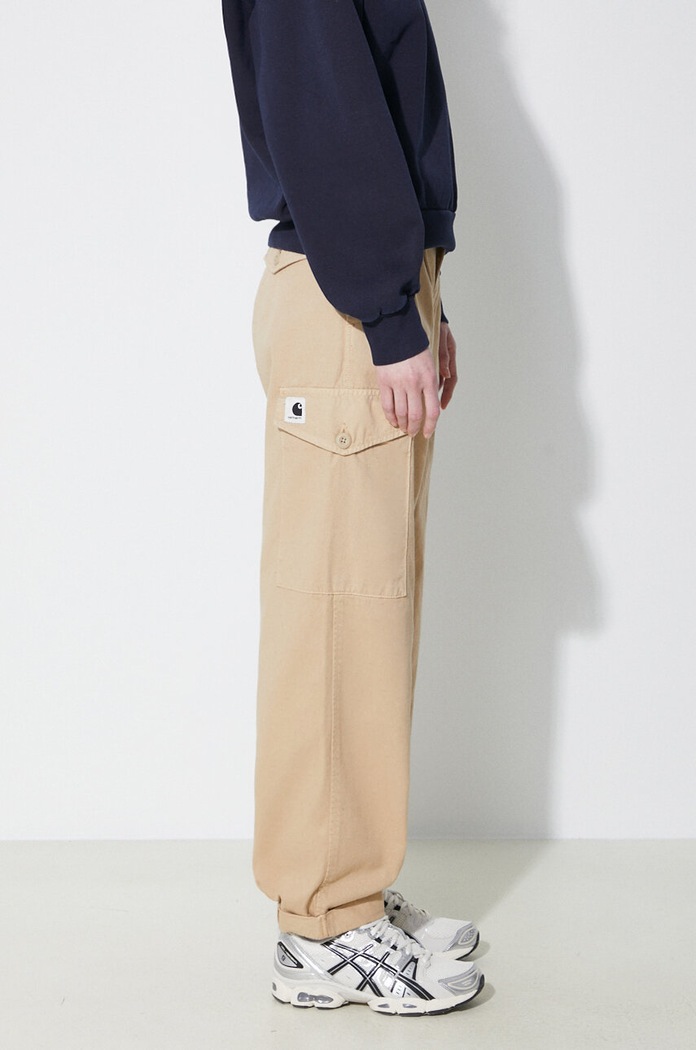 Îmbrăcăminte Carhartt WIP pantaloni de bumbac Collins Pant I029789.1YAGD bej