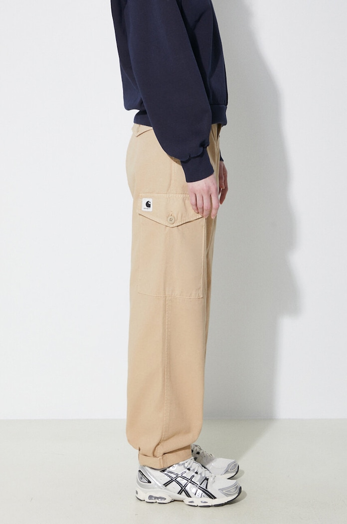 Îmbrăcăminte Carhartt WIP pantaloni de bumbac Collins Pant I029789.1YAGD bej