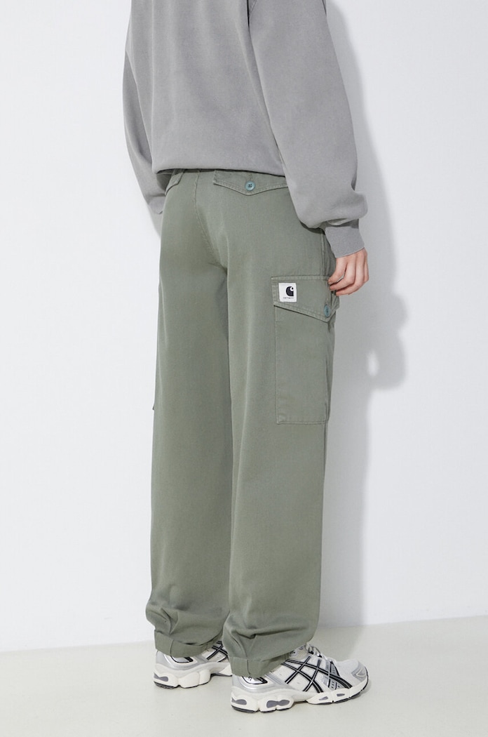Oblečení Bavlněné kalhoty Carhartt WIP Collins Pant I029789.1YFGD zelená
