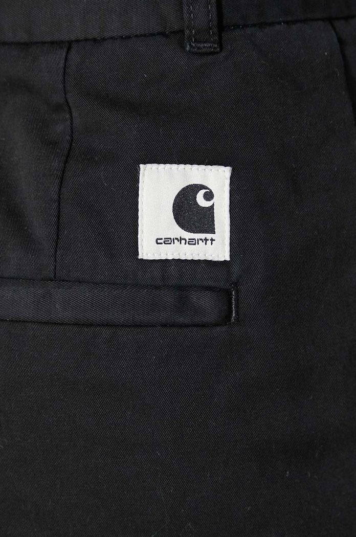 Хлопковые брюки Carhartt WIP Leola Pant I033147.8906 чёрный