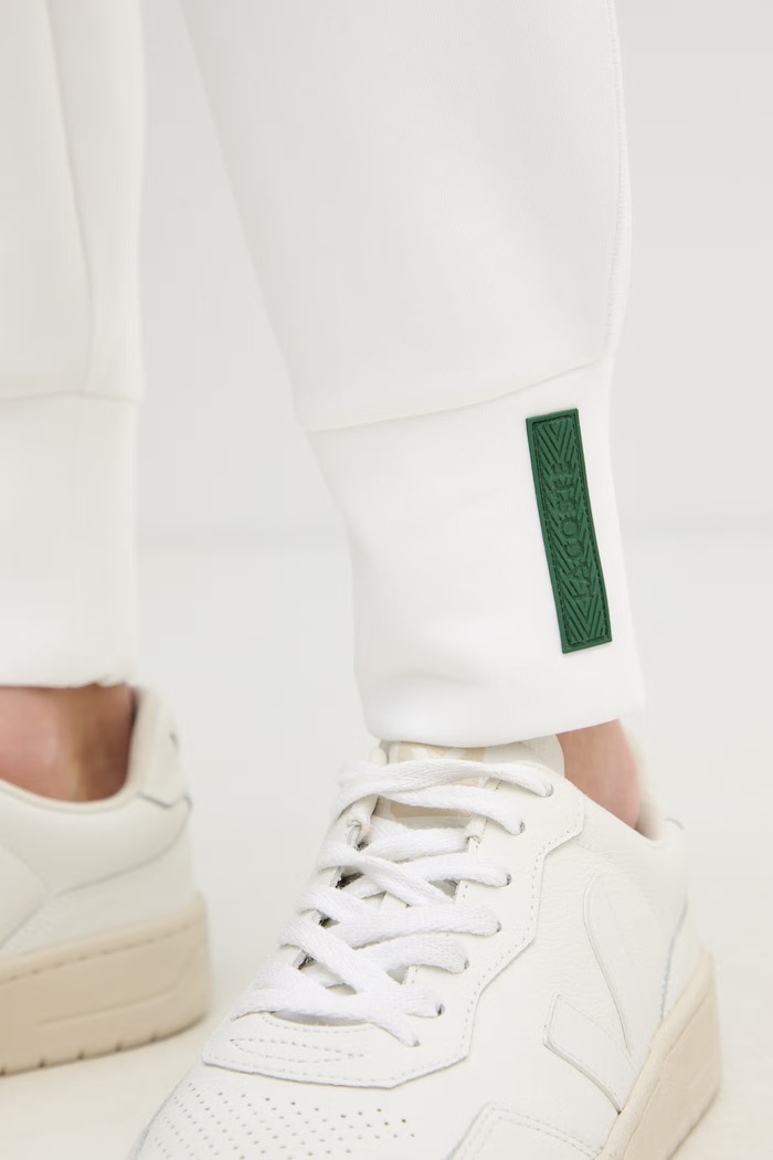 Lacoste παντελόνι επίσημο γυναικείο με βαμβάκι XF0343 μπεζ