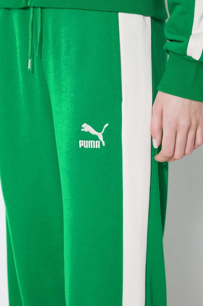 Puma pantaloni de trening femei ICONIC T7 625411 verde
