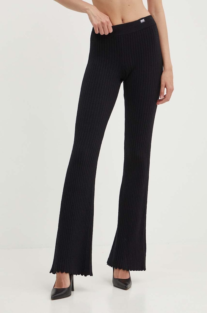 Legíny Moschino Jeans s elastanom čierna 0383.3707