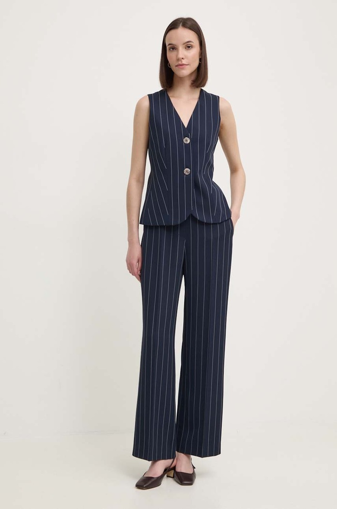 Sandro Ferrone spodnie SFS21XBDCALIFORNIA granatowy SS24
