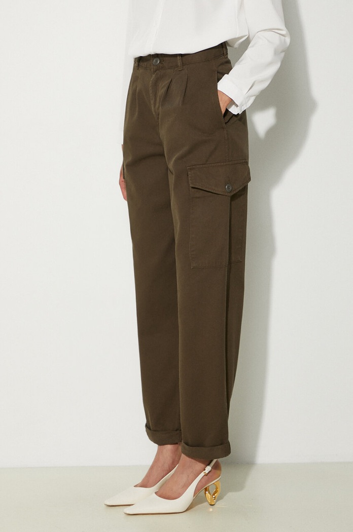 Bavlnené nohavice Carhartt WIP I029789.63GD zelená I029789.63GD