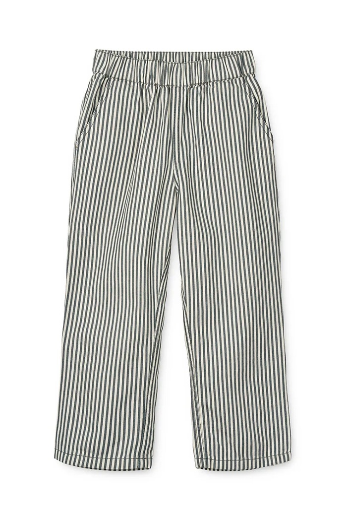 Liewood pantaloni copii Harald Stripe Pants LW18852 albastru SS24
