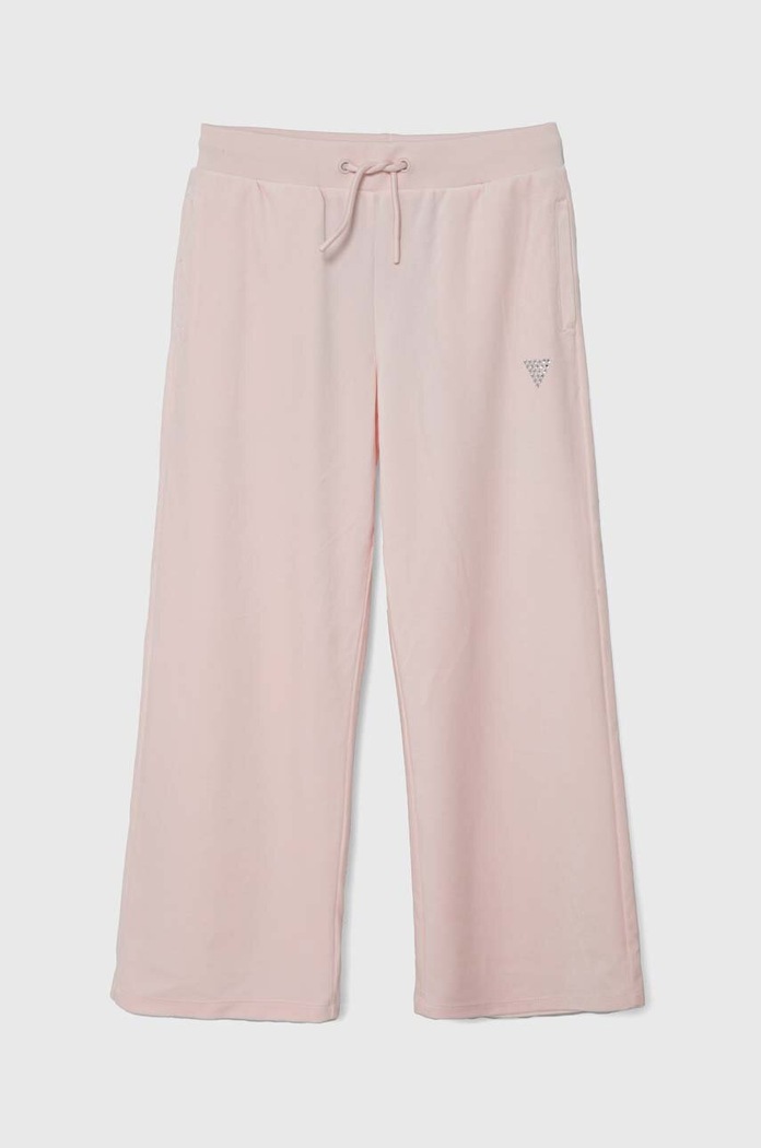 Guess Detské velúrové tepláky Guess ružová J4RQ16.KBXI2.PPYH