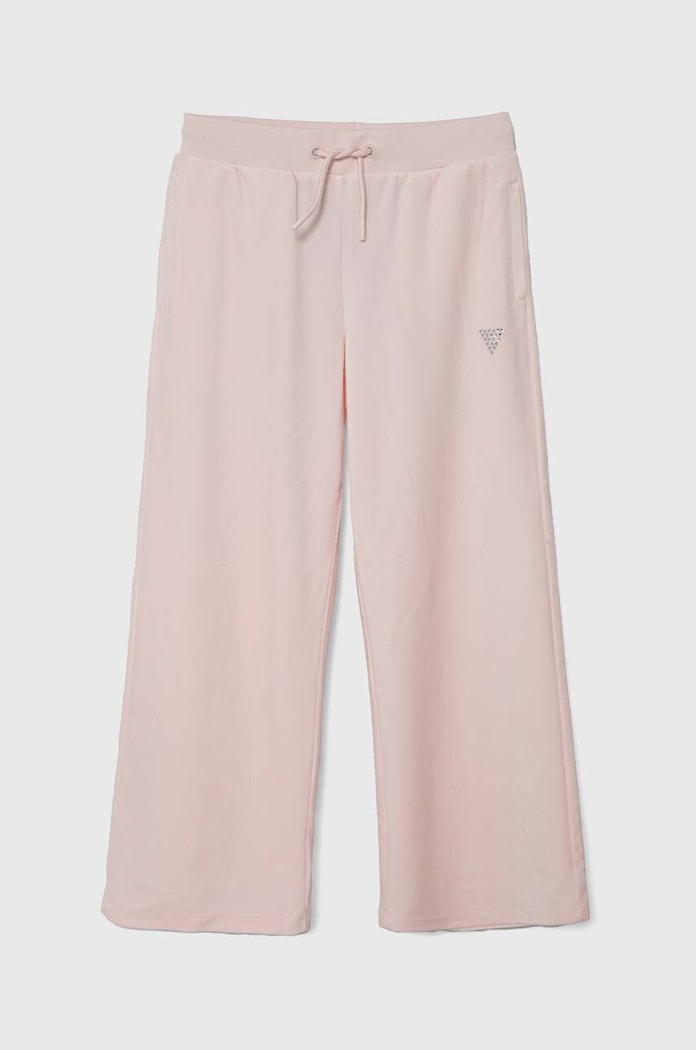 Guess Detské velúrové tepláky Guess ružová J4RQ16.KBXI2.PPYH