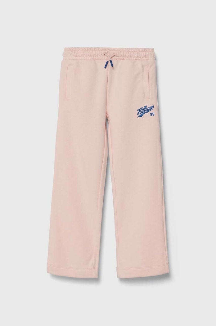 Tommy Hilfiger spodnie dresowe dziecięce dzianina różowy KG0KG07751.128.176.PPYH