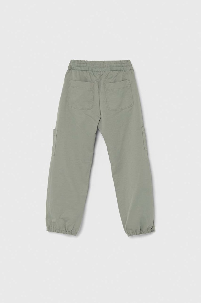 Παιδικό παντελόνι Abercrombie & Fitch KI256.3035 πράσινο SS24