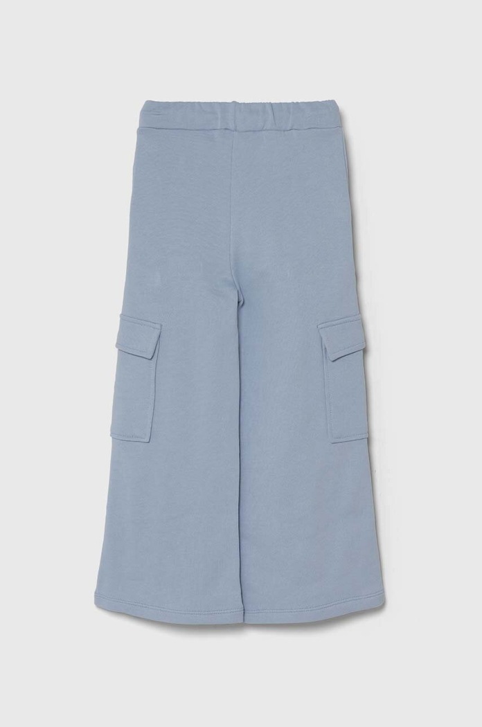 Dětské bavlněné tepláky United Colors of Benetton 3J68CF04Z.G.Seasonal modrá SS24