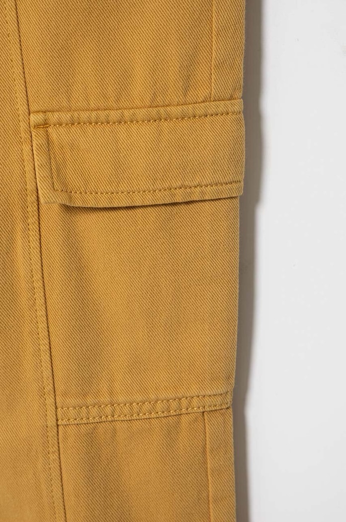 Fete United Colors of Benetton jeans copii 42C2CF02X.G.Seasonal galben
