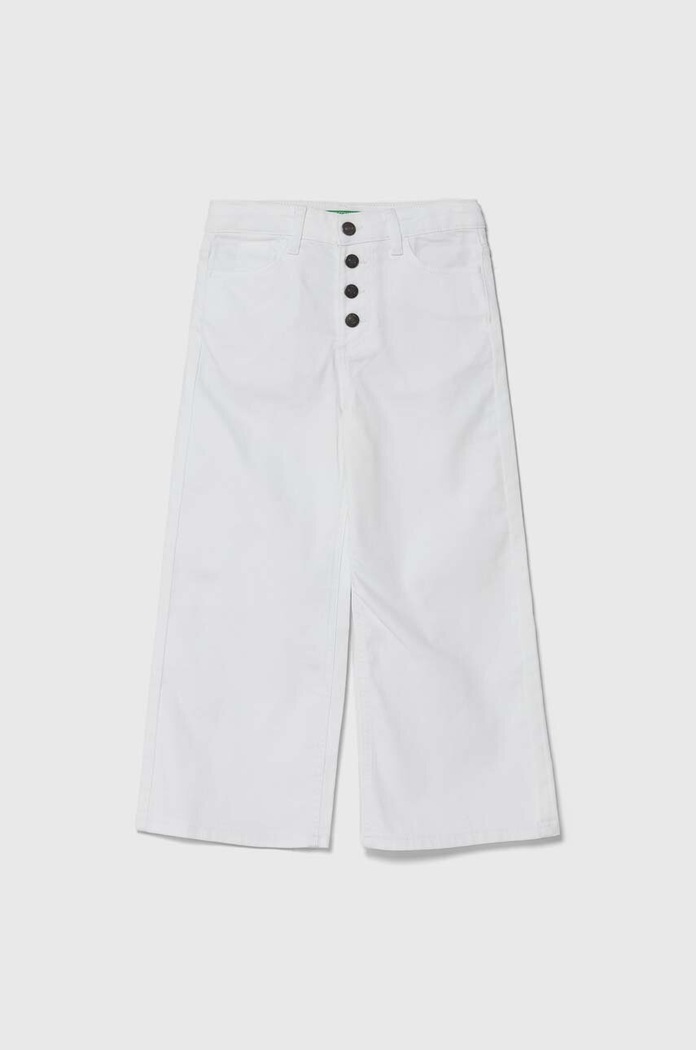 United Colors of Benetton jeans copii reglabil alb 4RISCE02T.G.Seasonal