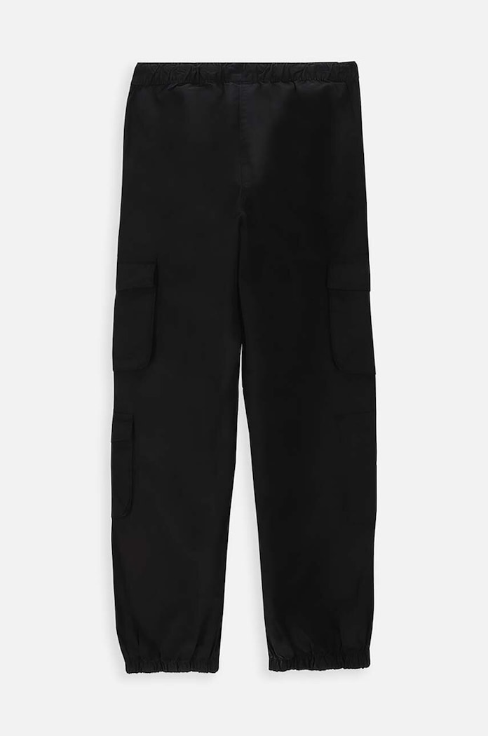 Coccodrillo spodnie bawełniane dziecięce WC4119101CEJ czarny SS24