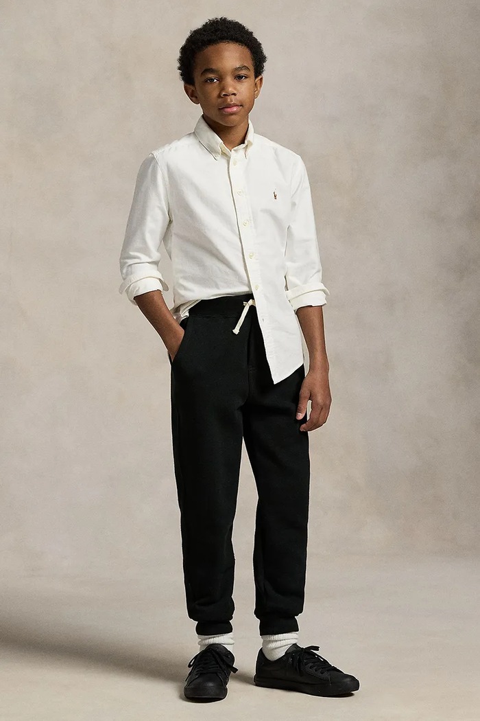 Dětské tepláky Polo Ralph Lauren pletenina černá 323720897002