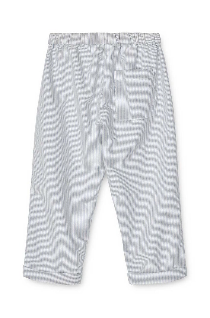 Liewood spodnie bawełniane dziecięce Orlando Stripe Pants LW19367 niebieski SS24