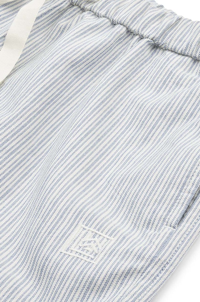 Chłopiec Liewood spodnie bawełniane dziecięce Orlando Stripe Pants LW19367 niebieski