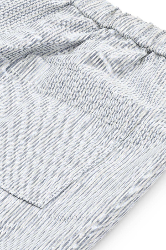 Liewood spodnie bawełniane dziecięce Orlando Stripe Pants niebieski LW19367