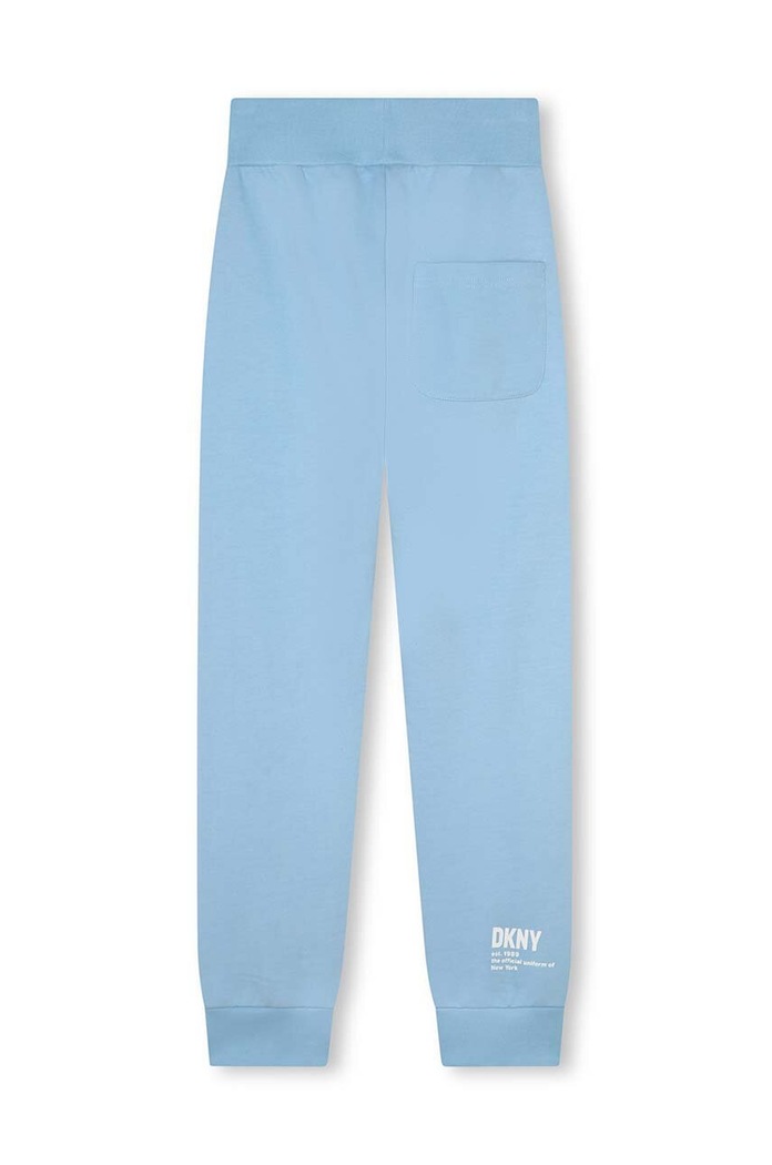 Chłopiec Dkny spodnie dresowe bawełniane dziecięce D60033.162.174 niebieski