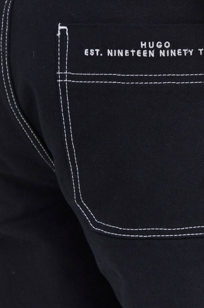 HUGO pantaloni de bumbac negru 50505863