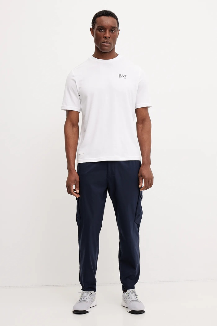 BOSS Green pantaloni de trening T_Urbanex-CargoLight 50508339 bleumarin SS26