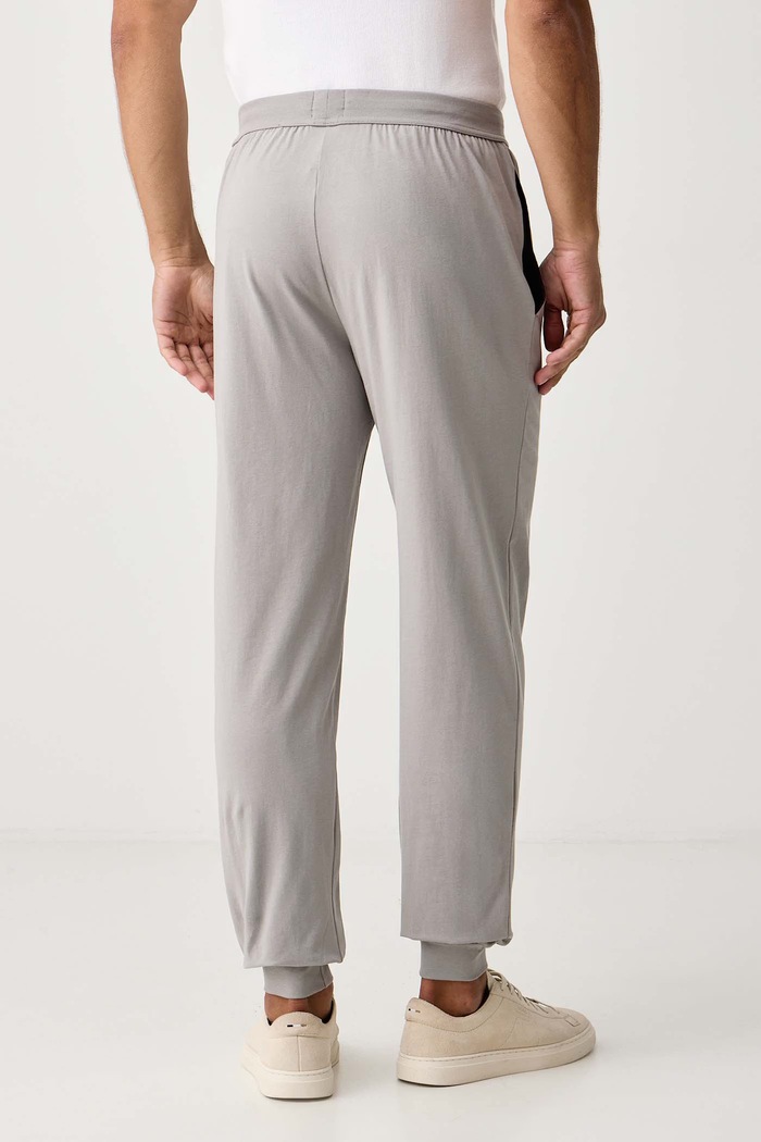 Дрехи BOSS Домашен панталон мъжки от памук с еластан Mix&Match Pants 50515305 бежов