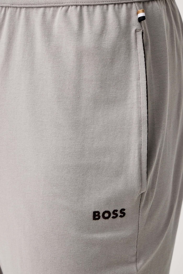 Домашен панталон мъжки от памук с еластан Mix&Match Pants BOSS 50515305 бежов