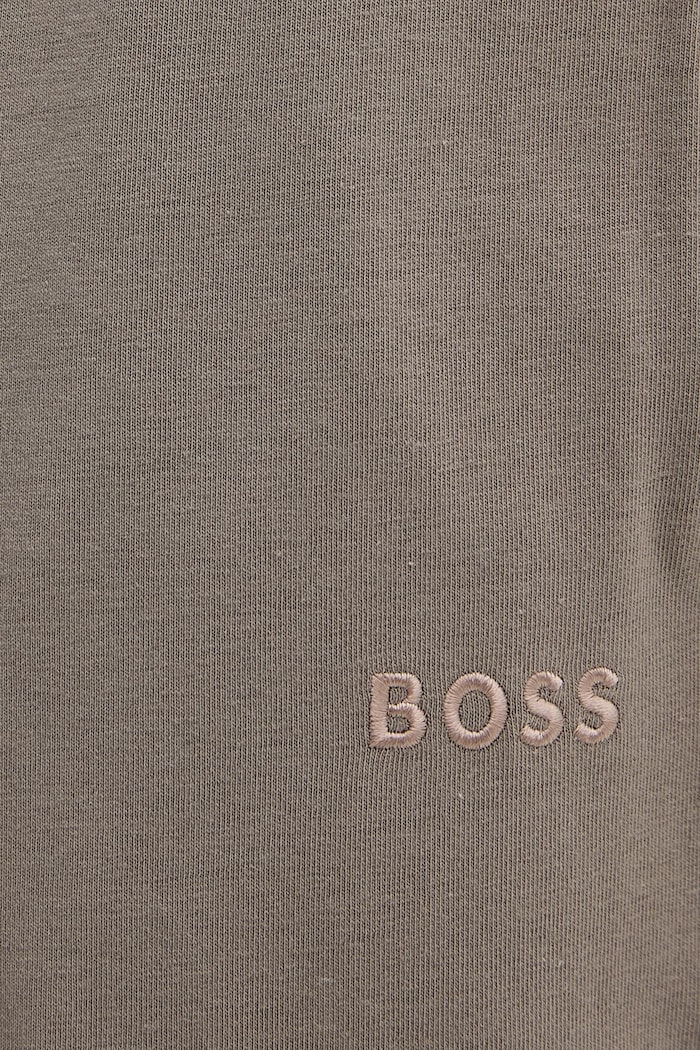 Spodnie lounge męskie bawełniane z elastanem Mix&Match Pants BOSS 50515305 brązowy