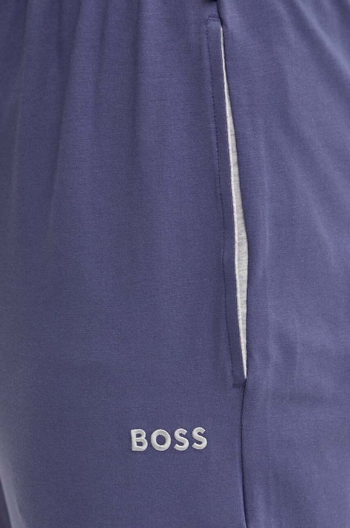 BOSS loungewear hlače moške bombažne z elastanom Mix&Match Pants modra 50515305