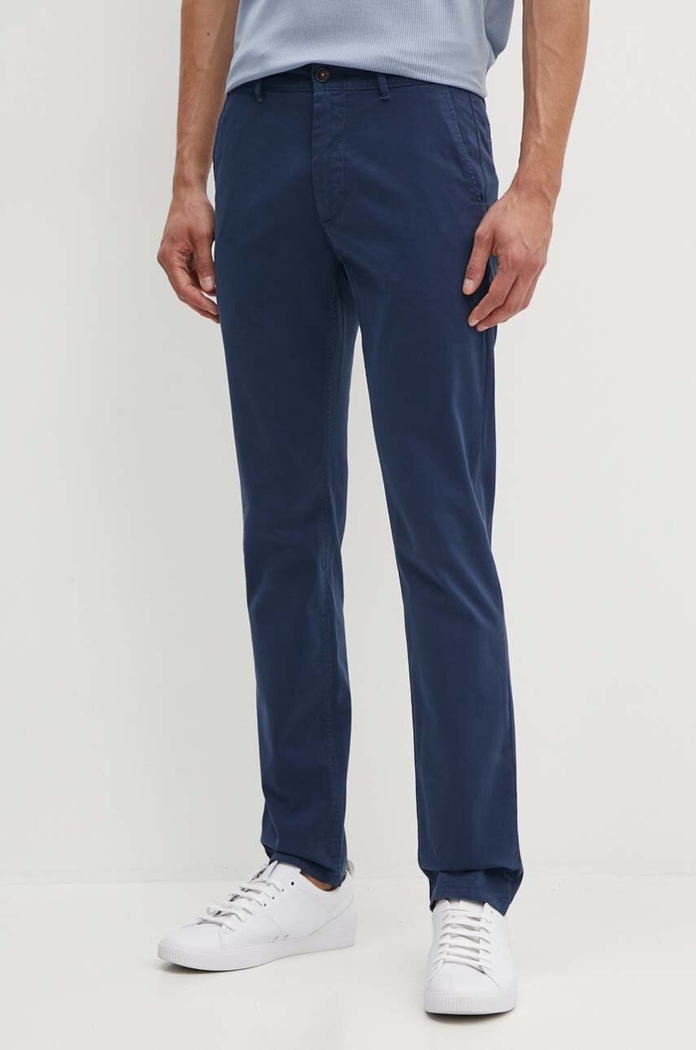 Hlače BOSS Orange Chino_slim bez uzorka plava 50510933
