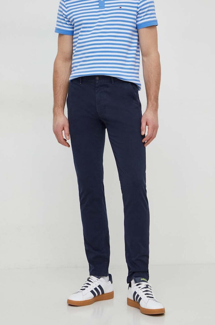 Штани Boss Orange Chino_slim з еластаном темно-синій 50510933