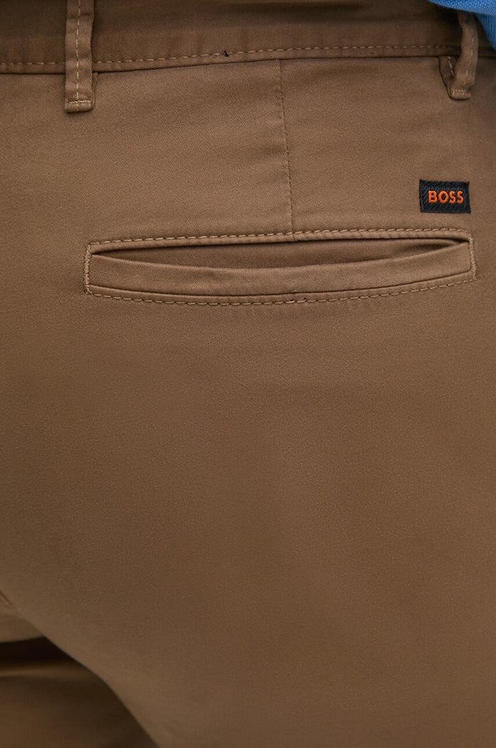 BOSS Orange spodnie Chino_slim brązowy 50510933
