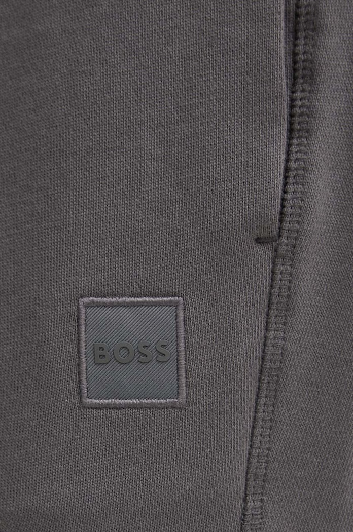 Pamučni donji dio trenirke Boss Orange Sestart siva 50509303