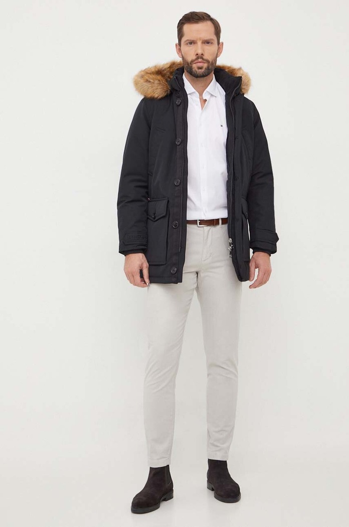 Tommy Hilfiger spodnie MW0MW33913 szary SS24