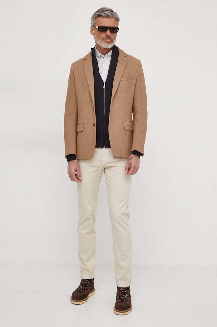 Tommy Hilfiger spodnie MW0MW33908 beżowy SS24