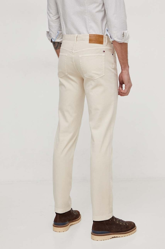 Odzież Tommy Hilfiger spodnie MW0MW33908 beżowy