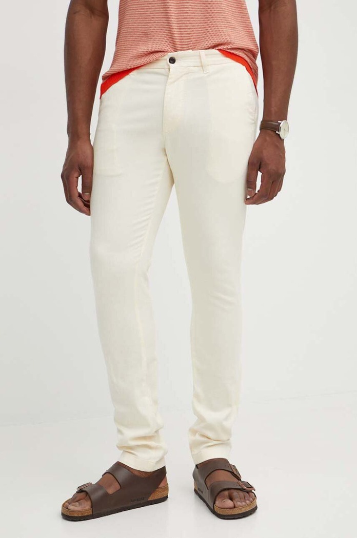 Tommy Hilfiger spodnie beżowy MW0MW33910