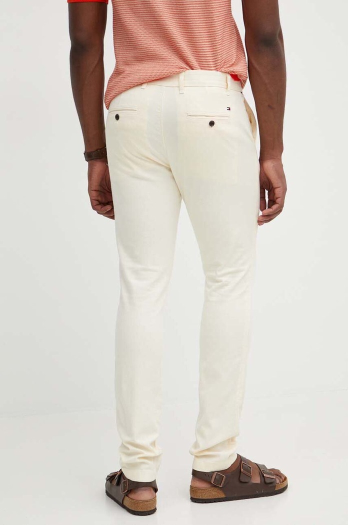 Odzież Tommy Hilfiger spodnie MW0MW33910 beżowy