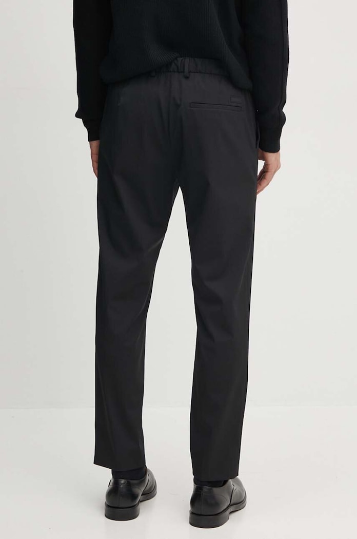 Odzież Calvin Klein spodnie z domieszką wełny K10K109550 czarny