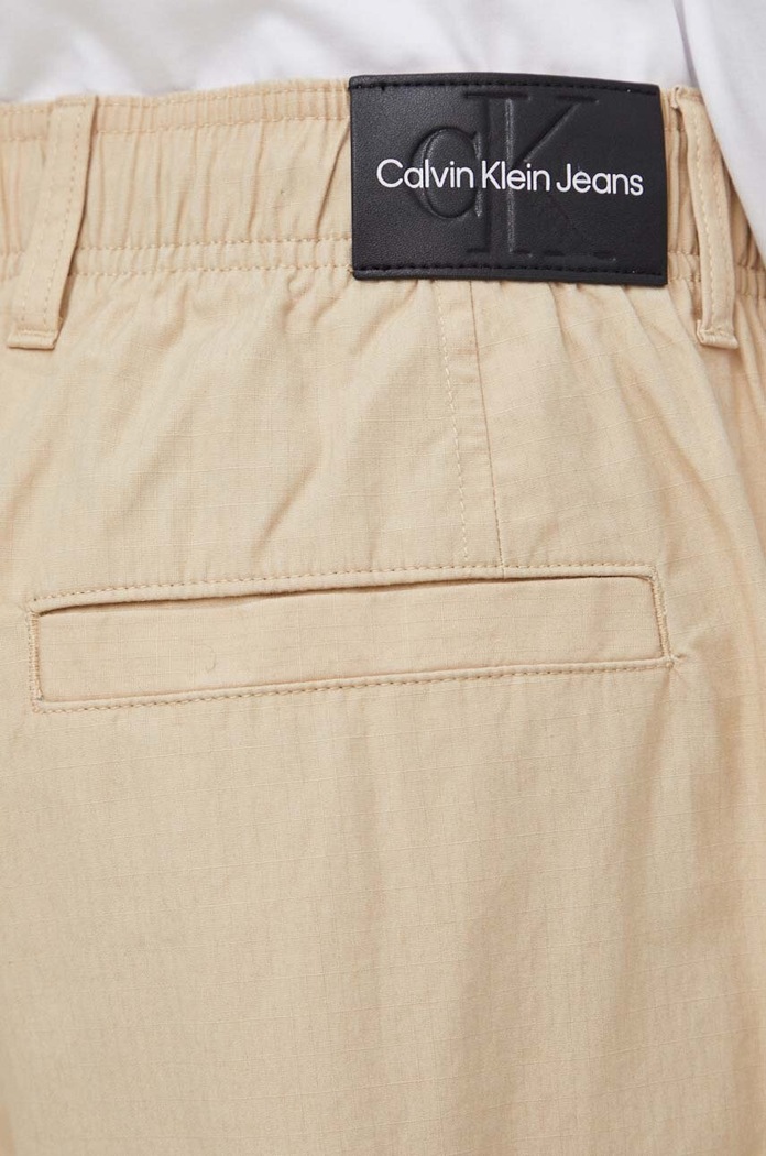 Calvin Klein Jeans spodnie bawełniane beżowy J30J324692
