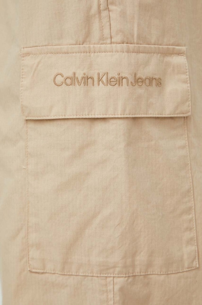 Calvin Klein Jeans spodnie bawełniane J30J324692 beżowy