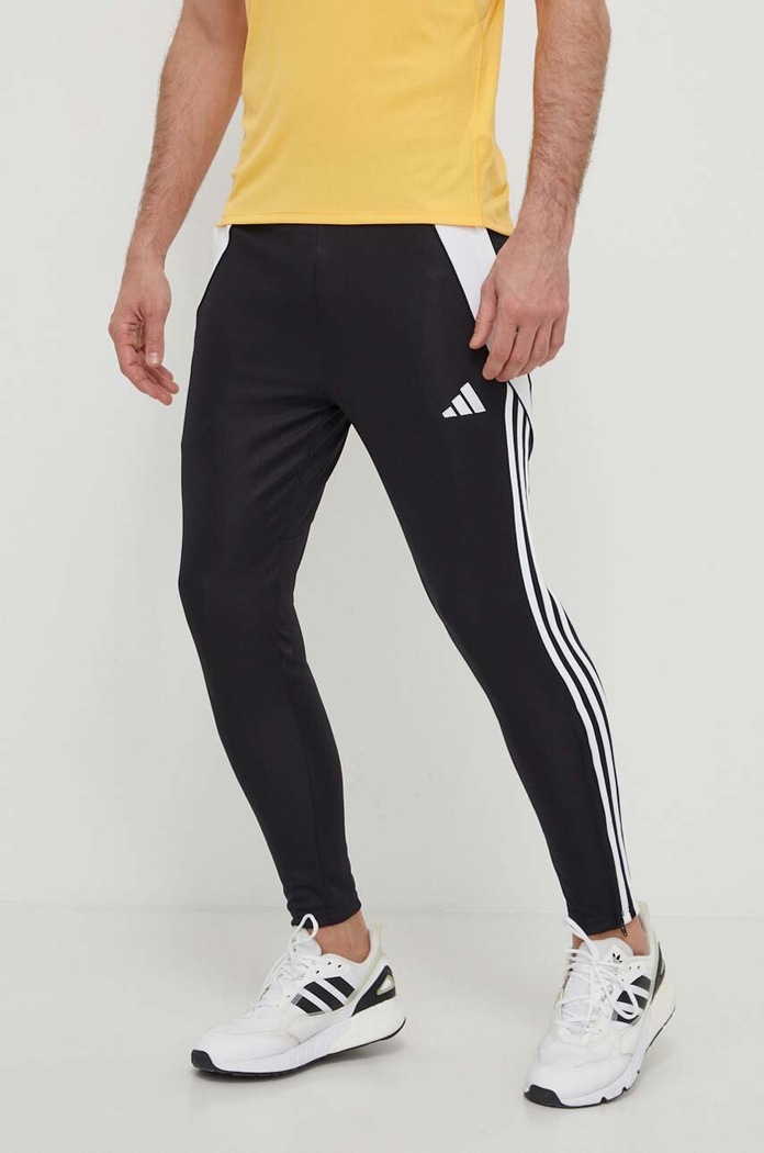 Παντελόνι προπόνησης adidas Performance Tiro24 πλεκτό ύφασμα μαύρο IP1953