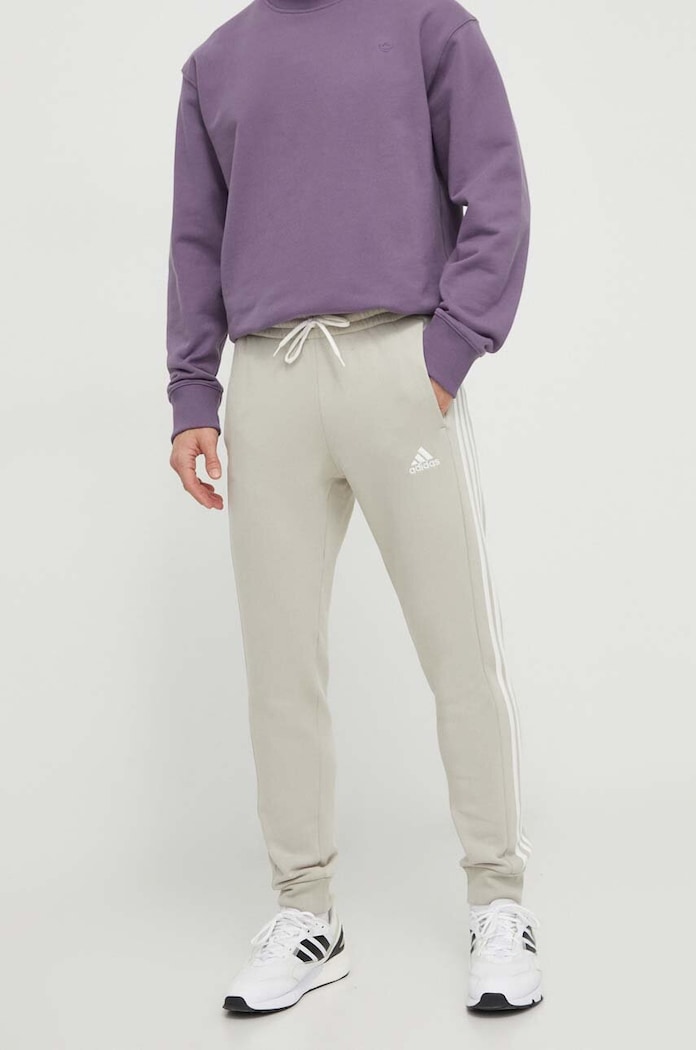 adidas spodnie dresowe dzianina szary IP3080