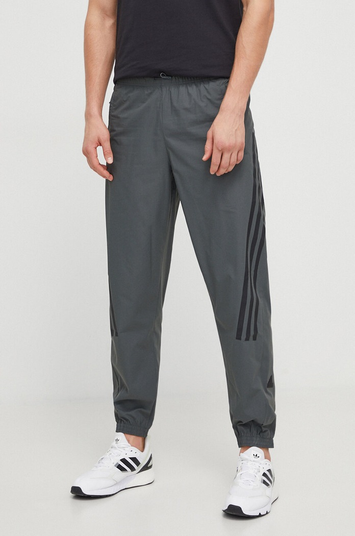 Tepláky adidas látka zelená IR9238