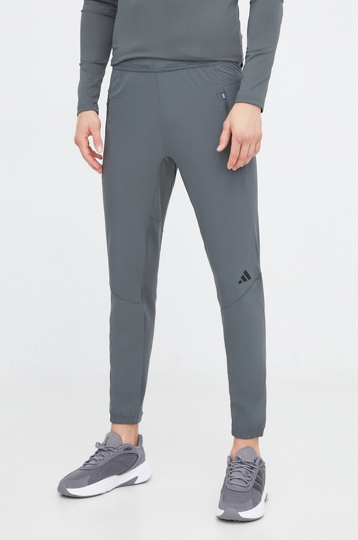 Παντελόνι προπόνησης adidas Performance D4T Shadow Original D4T με ελαστάν πράσινο IS3793