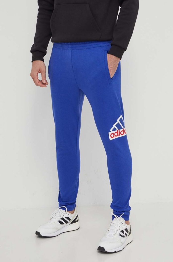 Spodnji del trenirke adidas Pletenina modra IS9594